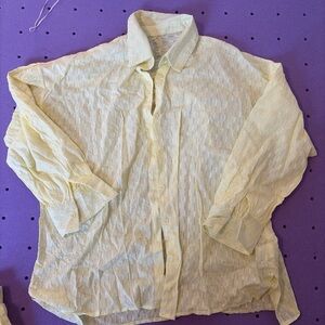 Light Yellow Button-Up Shirt